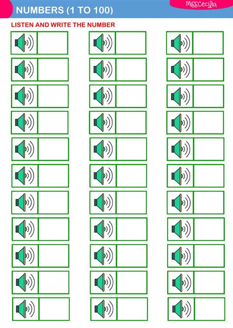 numbers 1 to 100 liveworksheets.